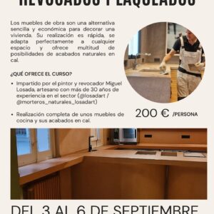 Curso de muebles de obra revocados
