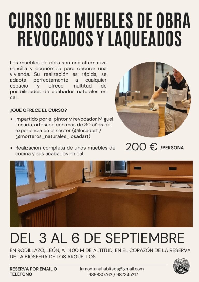 Curso de muebles de obra revocados
